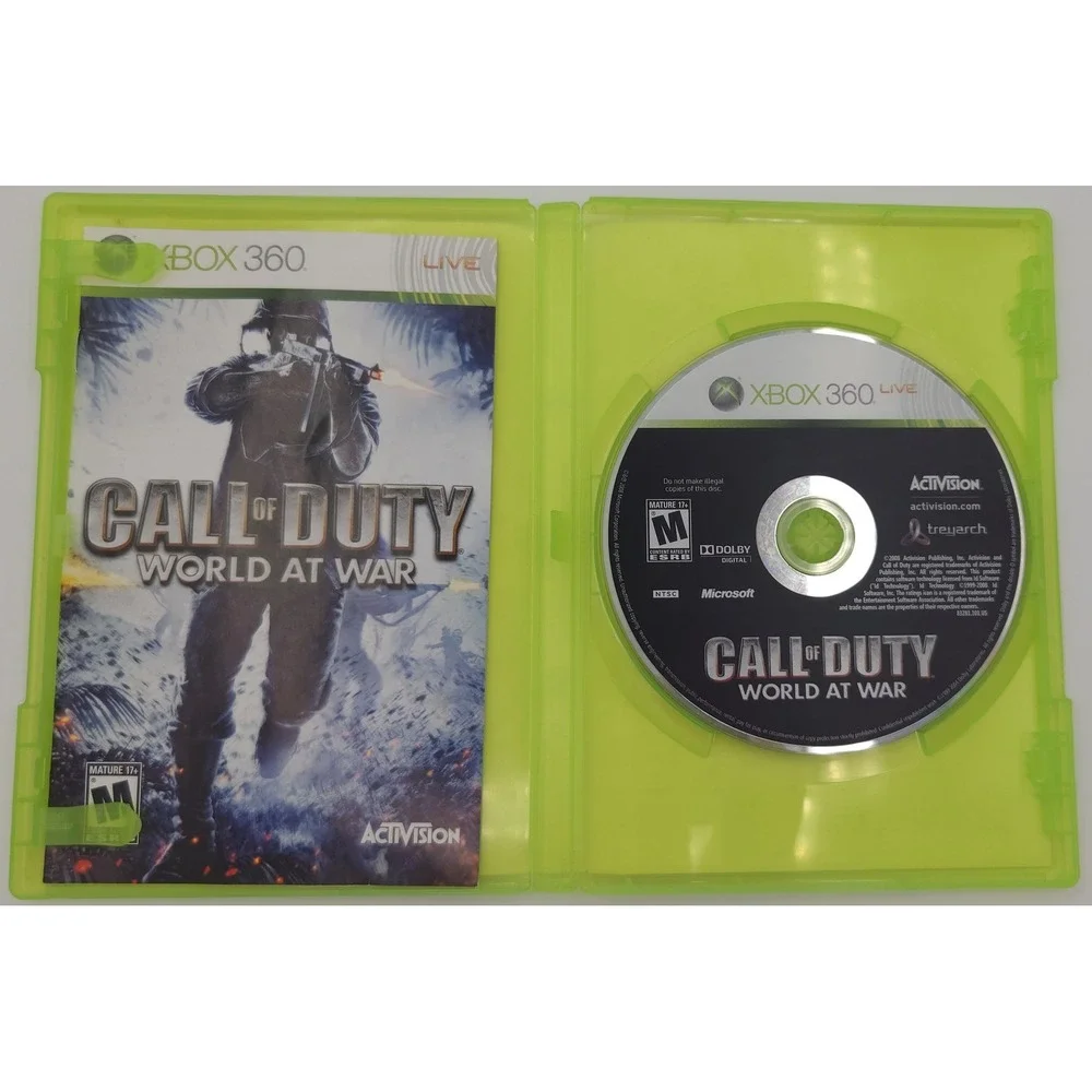 Call of Duty World at War - Xbox 360 - Authentic CIB w/ Manual - Tested